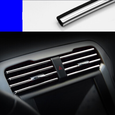 10pcs Car Air Conditioner Outlet Decoration Strip Auto Vent Cover Interior Trim