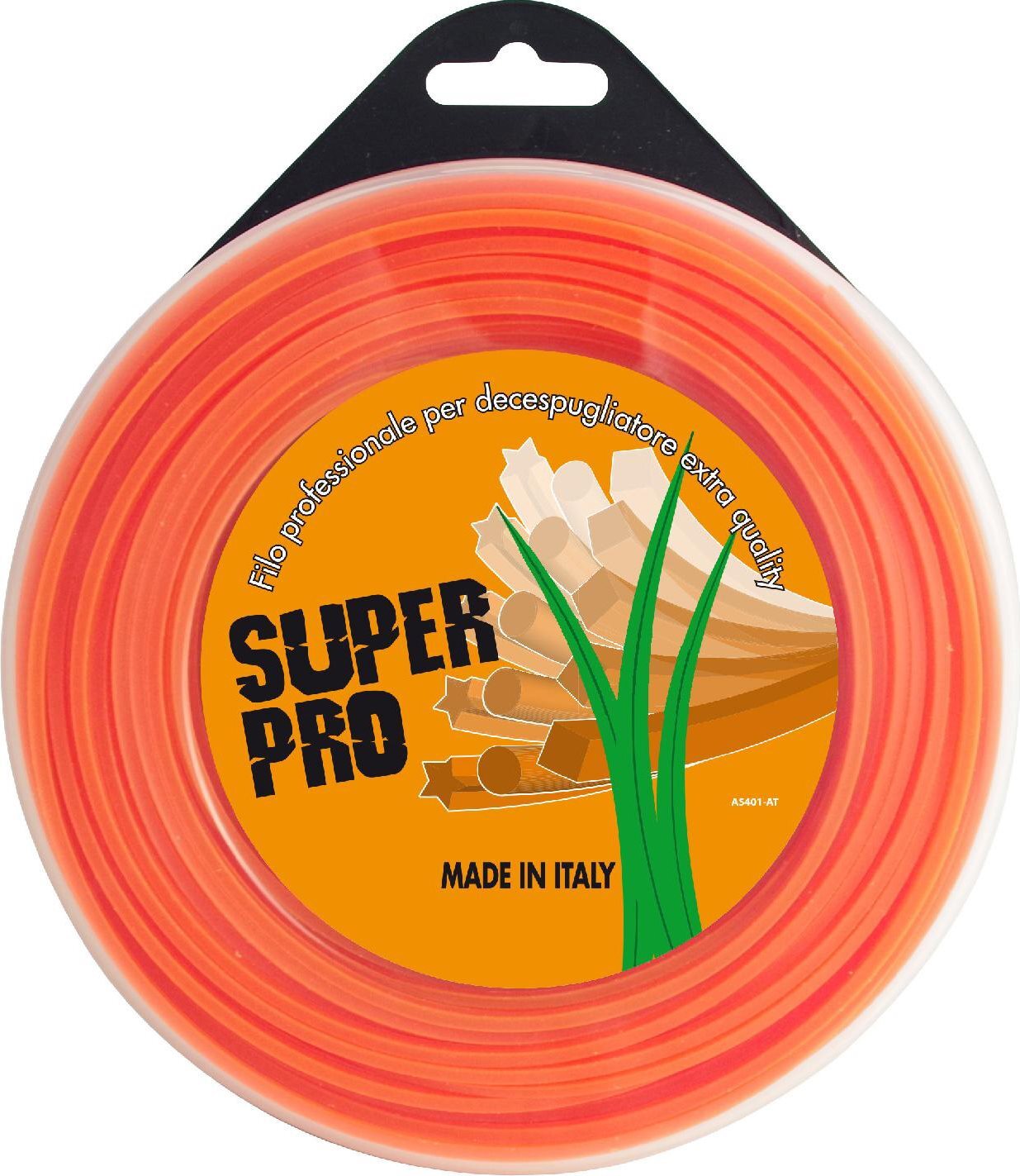 Filo Decespugliatore 3 mm Quadrato Nylon mt. 45 AGP Arancione