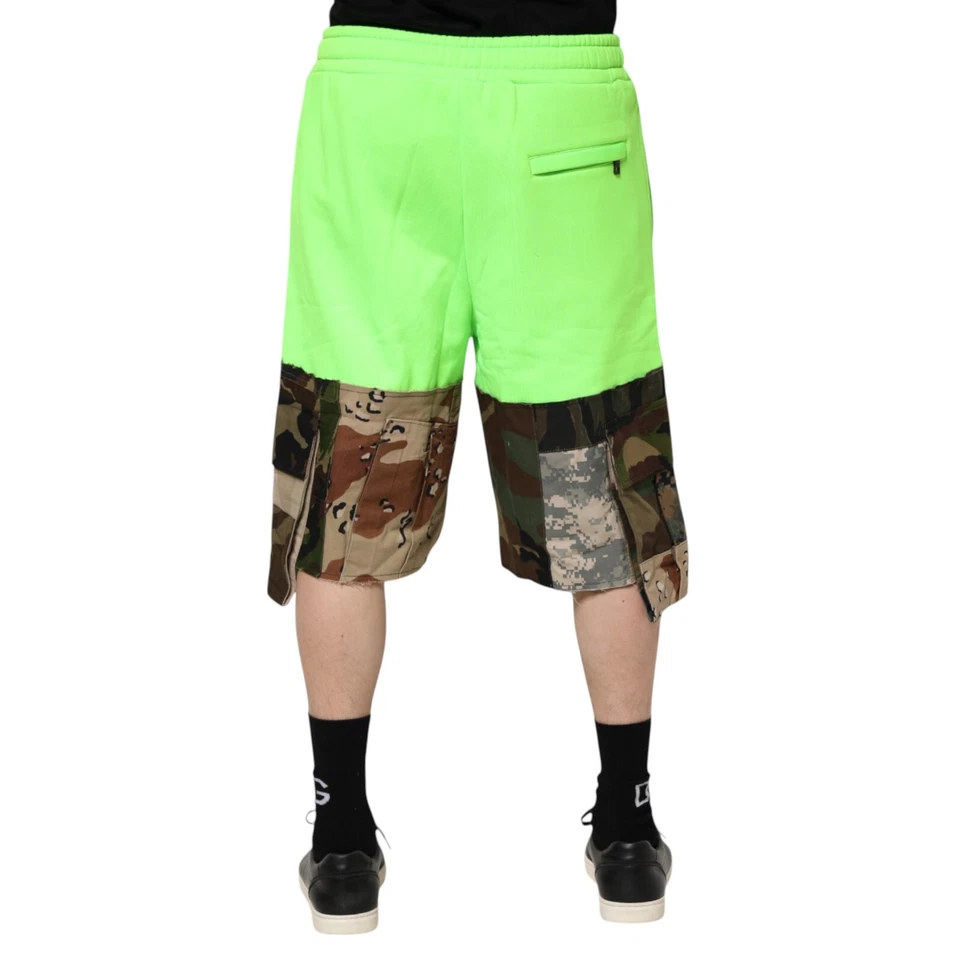 Bermudas cargo retazos verdes Dolce & Gabbana para hombre IT44/W30/XS 1200usd Foto 3 de 4