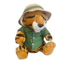 Vintage 1987 DAKIN Fun Farm Safari Tiger Original Outfit Plush Stuffed Animal 13