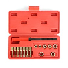 15pcs Metric Thread Chaser Set Rethread Repair Tool M6-m12 Thread Restorer Set