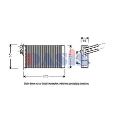 Wärmetauscher Innenraumheizung passend für Audi A4 80 235x154x42