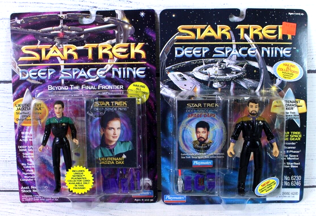Star Trek Deep Space Nine Lt. Riker & Lt. Dax Action Figures Playmates