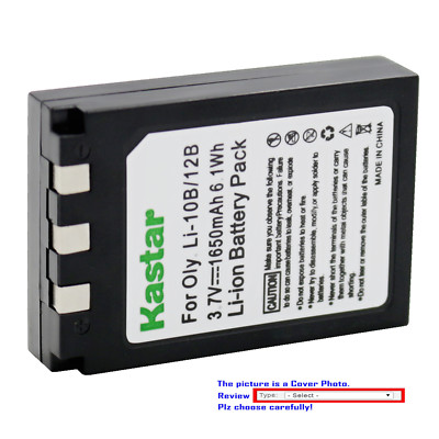 Kastar Replacement Battery for Olympus Li-10B Li-12B & Olympus Li-10C Li-10CN