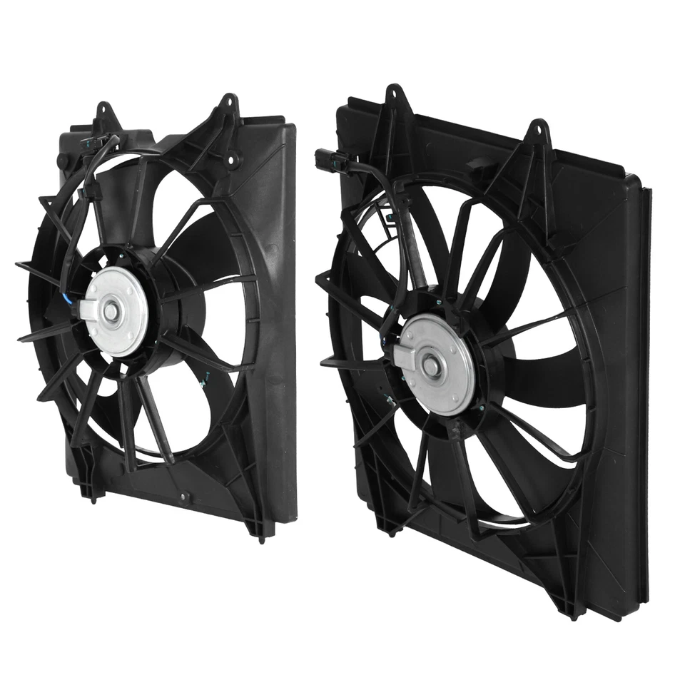 Ventilador condensador radiador aire acondicionado 2 piezas para Honda Odyssey SE 2011-2016 izquierda+derecha Foto 2 de 4