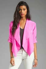 Yumi Kim $295.00 Neon Pink Jacket/blazer - New W/tags - Size Xs Uk 6