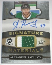 2018-19 UPPER DECK THE CUP SIGNATURE MATERIALS ALEXANDER RADULOV CARD AUTO /99