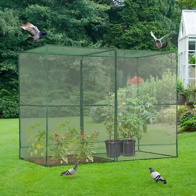 Aoodor 8x4x6FT Walk-in Mesh Crop Cage Plant Protection Tent For Vegetable Flower