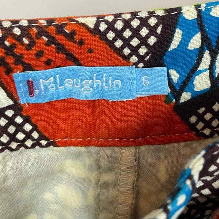 J. McLaughlin A-Line Mixed Pattern Multicolor Ski… - image 5