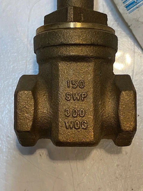 NIBCO 3/4" BRONZE GATE VALVE T-131 | 150 SWP 300 WOG 2A727A - Image 3 of 4