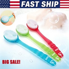 Long Handle Bath Body Brush Soft Back Shower Exfoliating Skin Scrubber Massager
