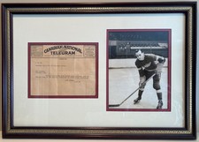 Vintage 1932 Jack Adams Telegram - Detroit Red Wings - Gus Marker