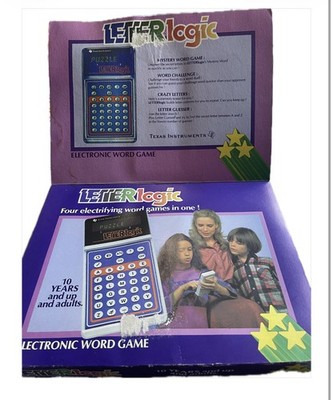 Letterlogic Texas Instruments Working Boxed Electronic Game Toy Plus Cards Rare