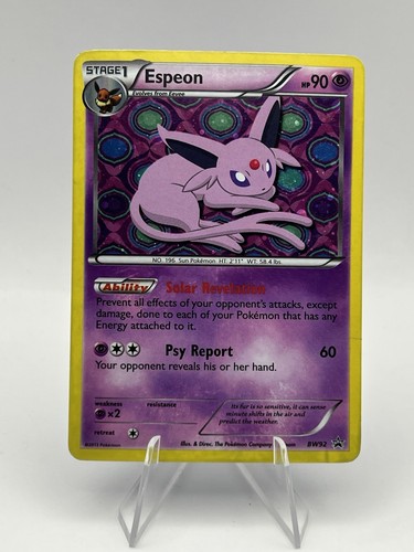 Pokemon Espeon BW92 Holo Pokémon Card Black Star Promo LP/MP🔥