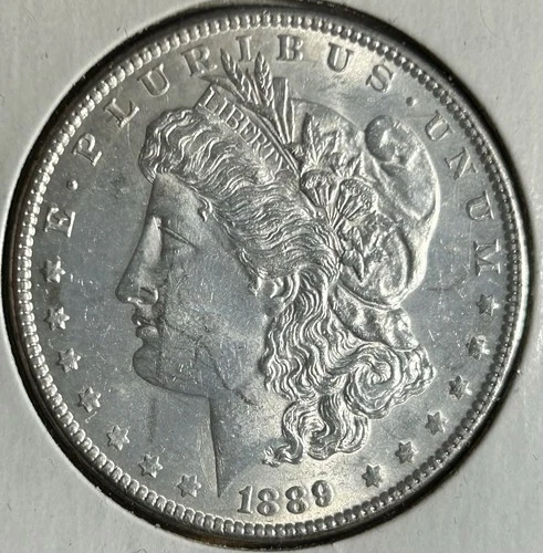 1889 (P) Morgan Silver Dollar S$1 Uncirculated 0.77 Ounces Silver - Philadelphia