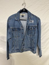 Vintage Levis Denim Jacket Mens Blue Jean Grunge 90s Y2K Pennsylvania Railroad