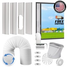Portable AC Window Vent Kit with 5.9  Exhaust Hose Window Seal Kit for Portable