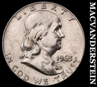 1963-D Silver Franklin Half Dollar - Scarce  Better Date  No Reserve  #K211
