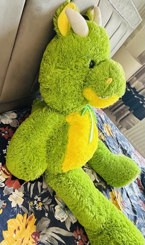 Extra Large/ Jumbo Soft Toy, Green Dragon, 135 Cm Tall. Excellent Condition - Picture 5 of 5