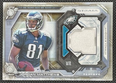 2014 Topps Strata - Relics Jordan Matthews #SR-JMA Bronze /150 (MEM, RC) Eagles