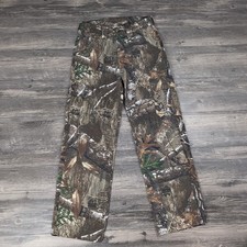 King's Youth Camo Cargo Pants Size Large 10/12 Hunting Fishig Realtree Edge