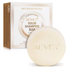 AL'IVER Aliver Rice Water Protein Solid SHAMPOO BAR Strengthening Vegan 3.2 oz