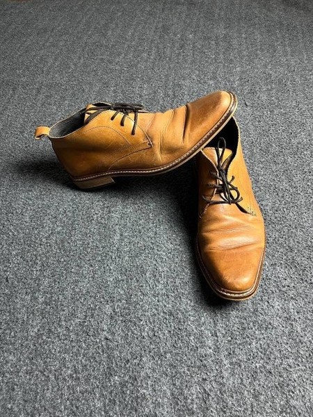 Men Dune London Heels Brown Leather 43