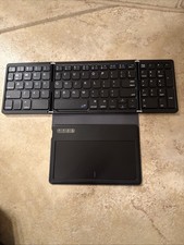 GEODMAER Foldable Keyboard with Touchpad Bluetooth Chargeable Wireless