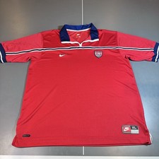 AUTHENTIC NIKE USMNT USA MENS TEAM 1998-1999 AWAY SOCCER FOOTBALL JERSEY XL