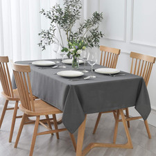 Rectangle Textured Tablecloth Waterproof Spillproof Wrinkle Free Table Cloth, Ki