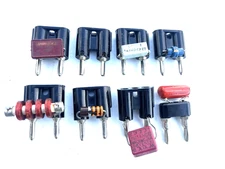 VTG 8 lot Pomona Style Test Adaptor Double  Banana Plug  with extras