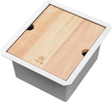 STARSTAR Workstation Ledge Undermount Single Bowl 304 Stainless Steel Kitchen/Ya