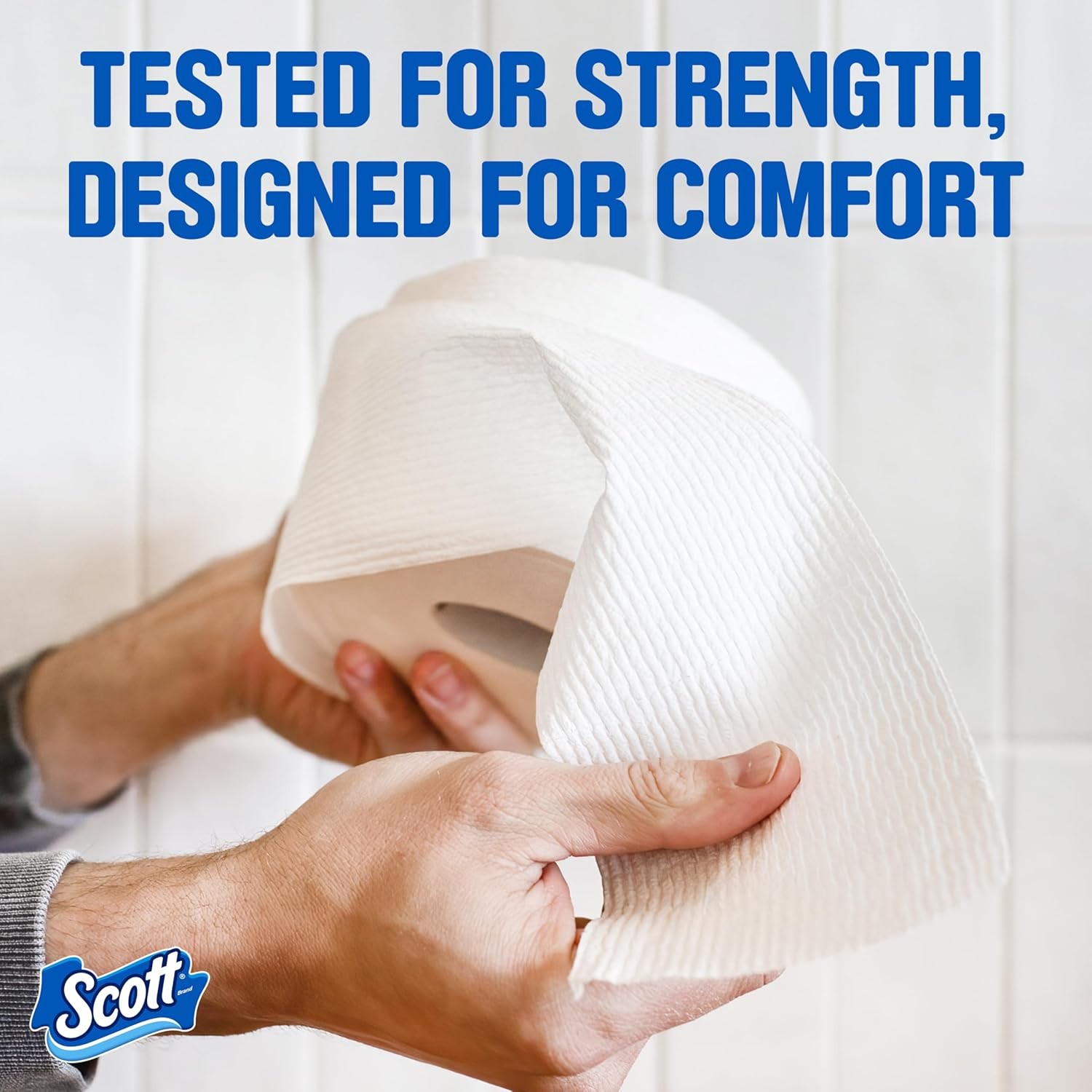 Scott ComfortPlus Toilet Paper 2-Ply Soft Bath Tissue | 36 Double Rolls Strong