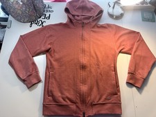 Women  s Nike Yoga Slim Fit Full Zip Hoodie Orange Size Small