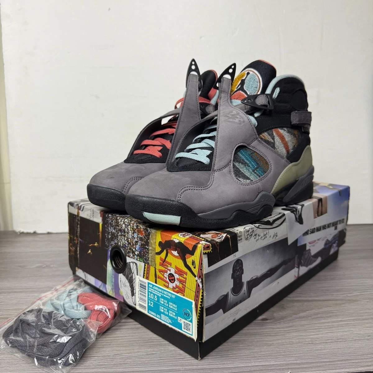 Jordan 8 Retro SP N7 Pendleton - огромный выбор по лучшим ценам | eBay