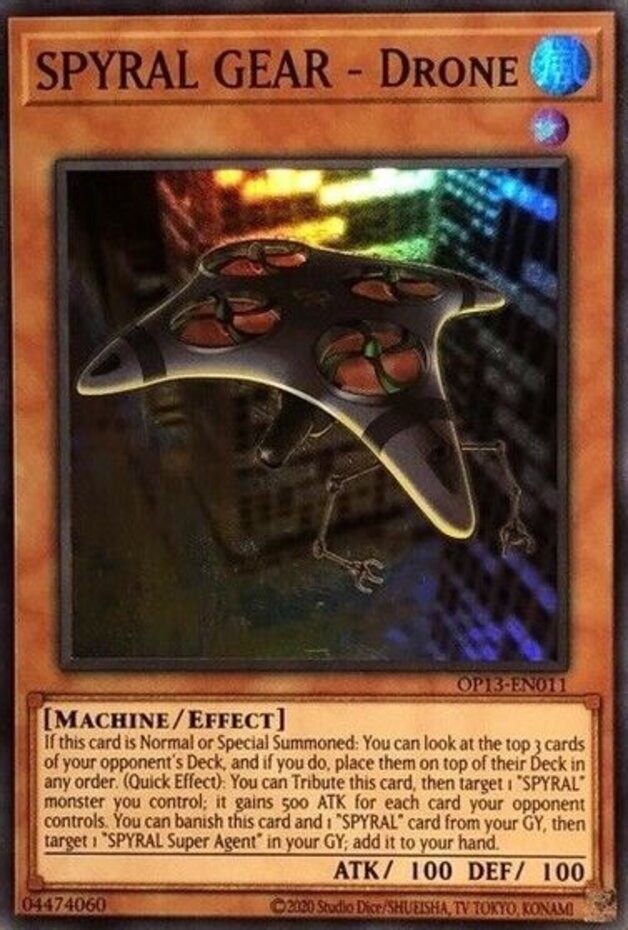 SPYRAL GEAR Drone OP13-EN011 Super Rare Unlimited NM Yugioh Card