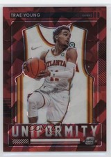 2021 Panini Contenders Optic Uniformity Red Cracked Ice Prizm Trae Young #1 pe8