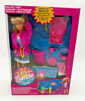 Barbie 1994 Camping Deluxe set / Coffret Camping Set Fabrique en Chine NRFB