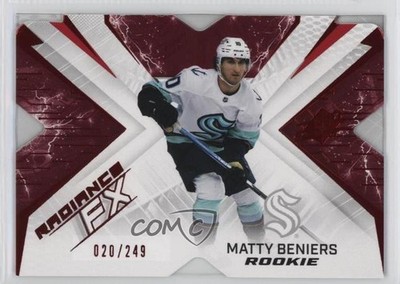 2022-23 SPx Radiance F/X Rookies Red 20/249 Matty Beniers #RFX-84 0y2g