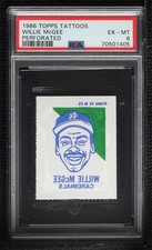 1986 Topps Tattoos Willie McGee PSA 6 5e6
