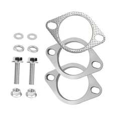 3 inch Exhaust Flange Repair Kit with Nuts/Bolts,2-bolt Exhaust Gasket & 3"