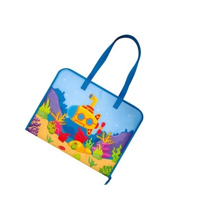Kunsttasche für Kinder, Kunst und Handwerk, mit Reißverschluss, mehrlagige