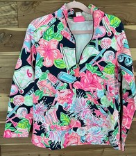 NWT Lilly Pulitzer Girls Honda Classic Little Popover High Tide Navy L 8-10