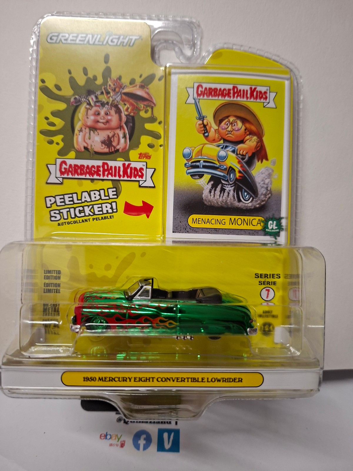 Voiture Miniature 1950 Mercury Menacing Monica Greenlight Garbage Pail Kids Series 7 Chase NG29