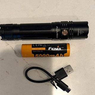 Fenix PD36R LED Rechargeable Flashlight Black Aluminum w/ 5000mAh Battery