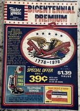 Vintage 1976 Bicentennial FOSTER HOUSE Catalo...