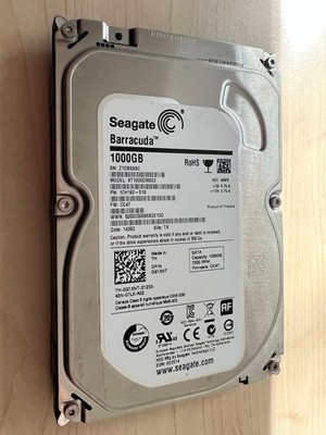 HDD Seagate Barracuda 1TB 7200RPM 3,5 Zoll Interne Festplatte gebr. ! TOP !