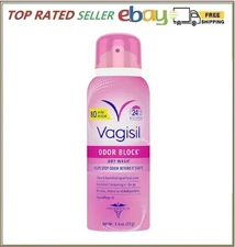 Vagisil Odor Block Dry Wash Spray for Feminine Hygiene, Gynecologist Tested, Hyp