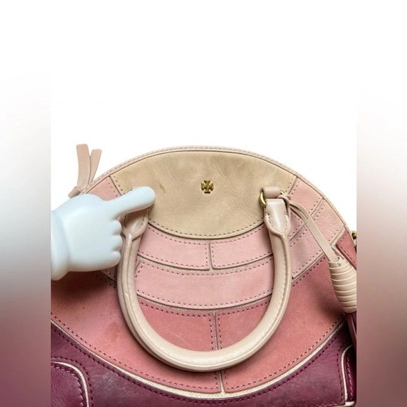 Tory Burch Seashell Patchwork Dome Satchel Crossb… - image 6