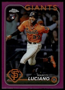2024 Topps Chrome #210 Marco Luciano Pink Refractors